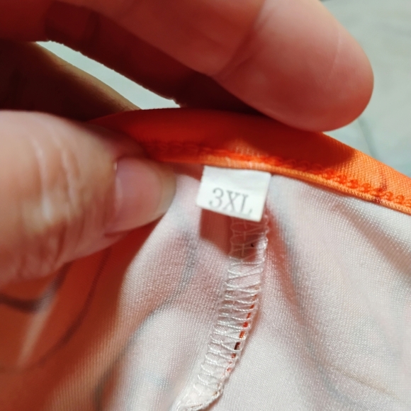 Orange Blouse with Black Cat Design - Picture 3 of 8